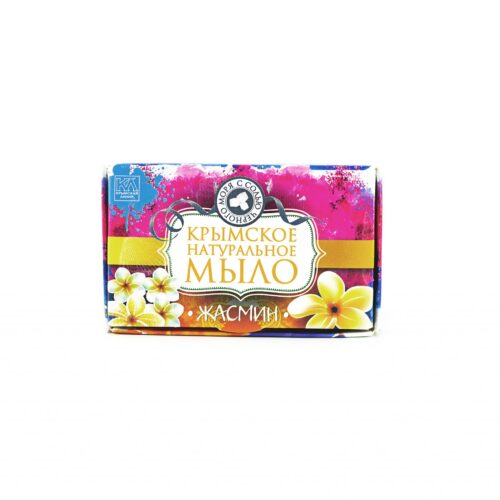 Крымское натуральное мыло с солью Черного моря "Жасмин", 82г.
